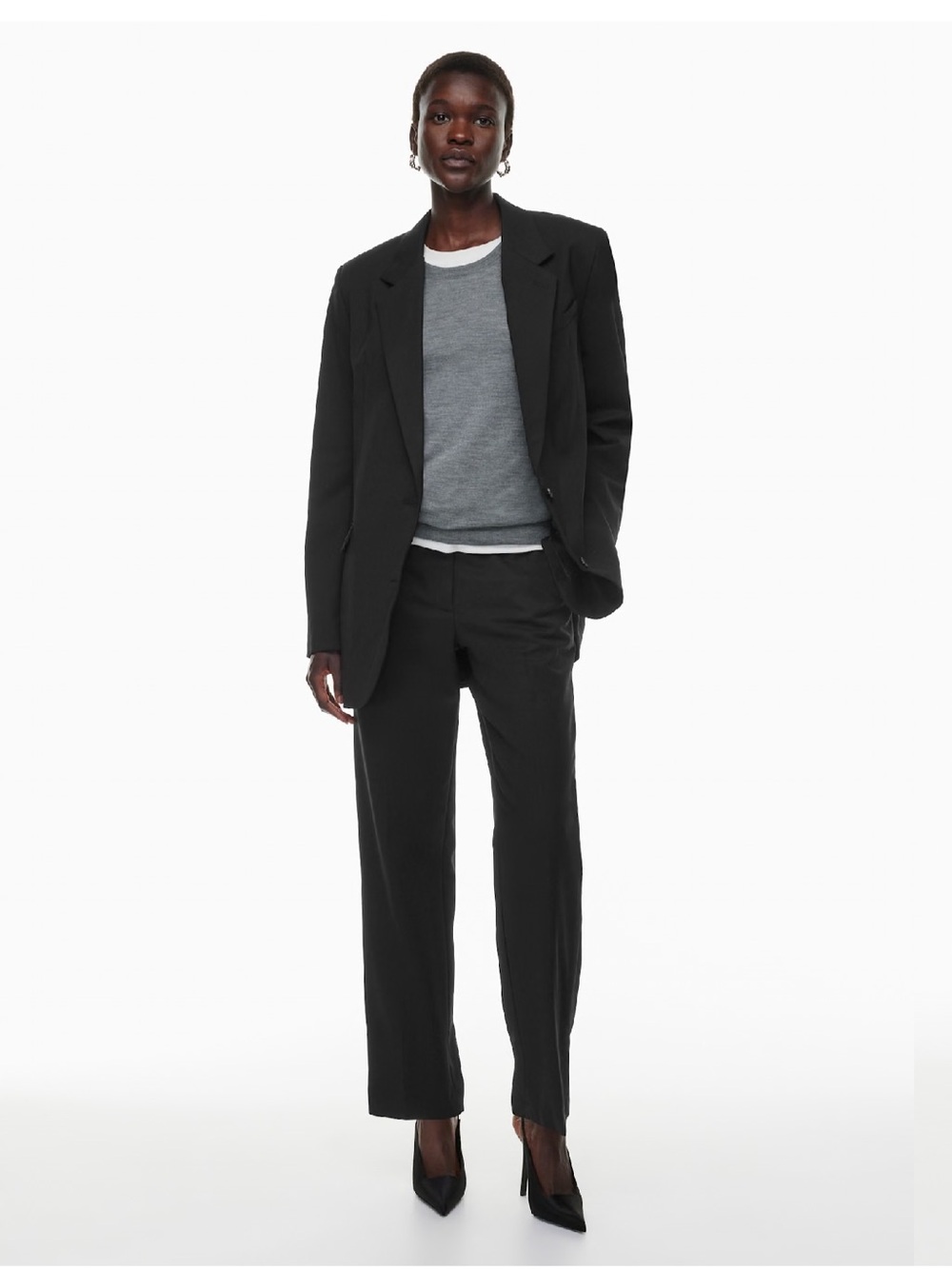 Aritzia Command Black Straight-Leg Pants - like new
